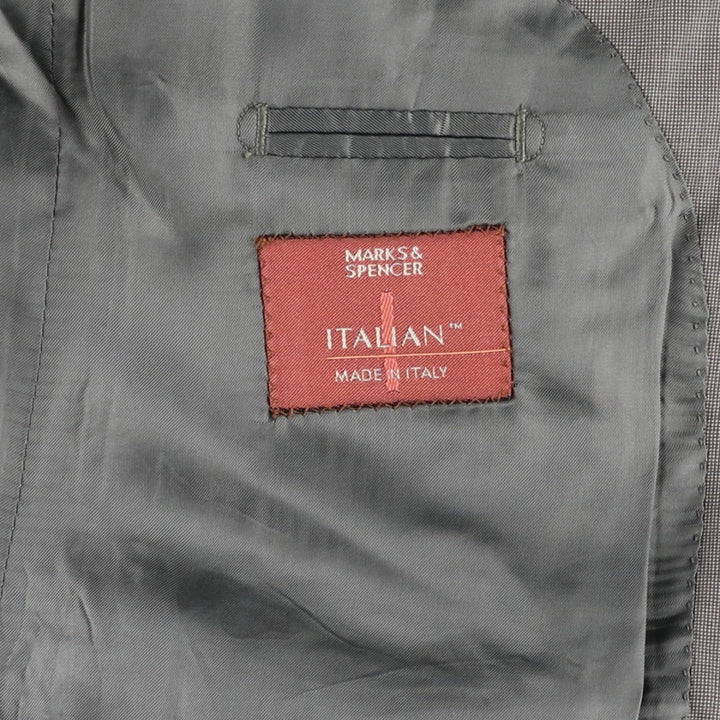 Marks & Spencer ITALIAN wool tailored jacket, made in Italy, men's size S equivalent. wool gray type Vintage Second Hand
