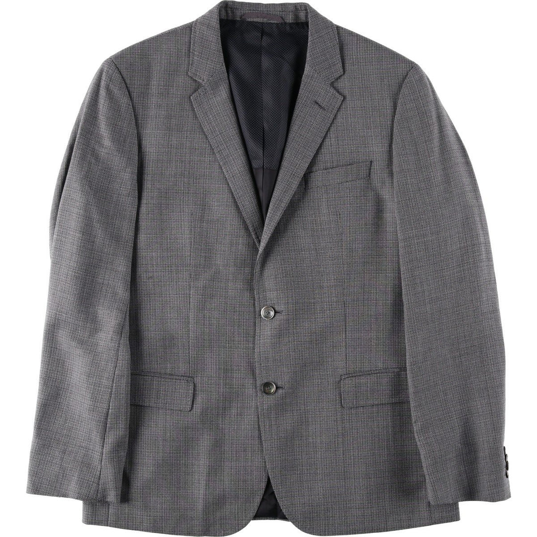 Hugo Boss wool tailored jacket, men's size L wool gray type Vintage Second Hand