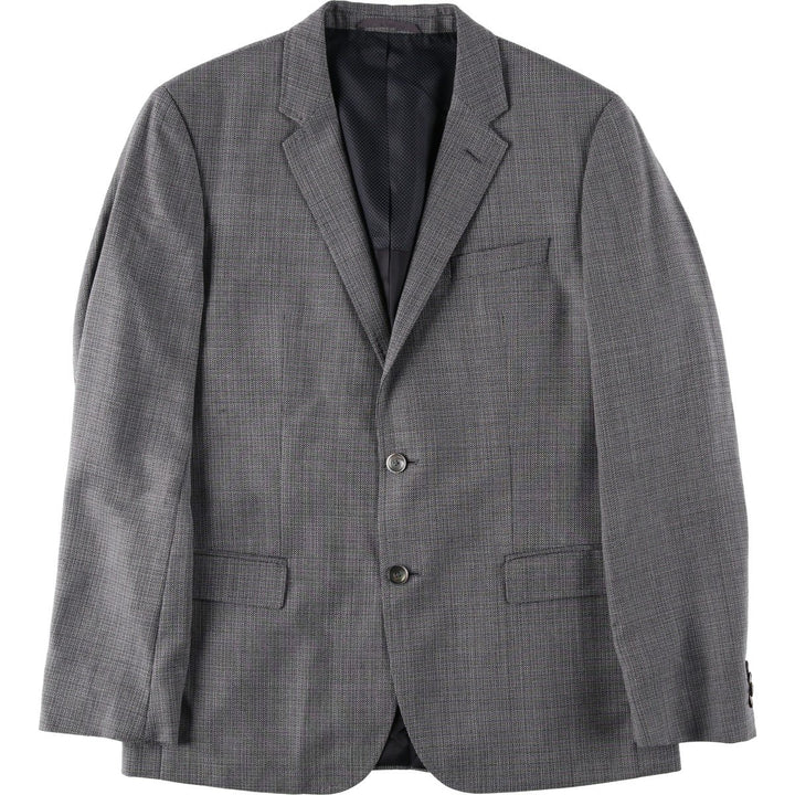 Hugo Boss wool tailored jacket, men's size L wool gray type Vintage Second Hand