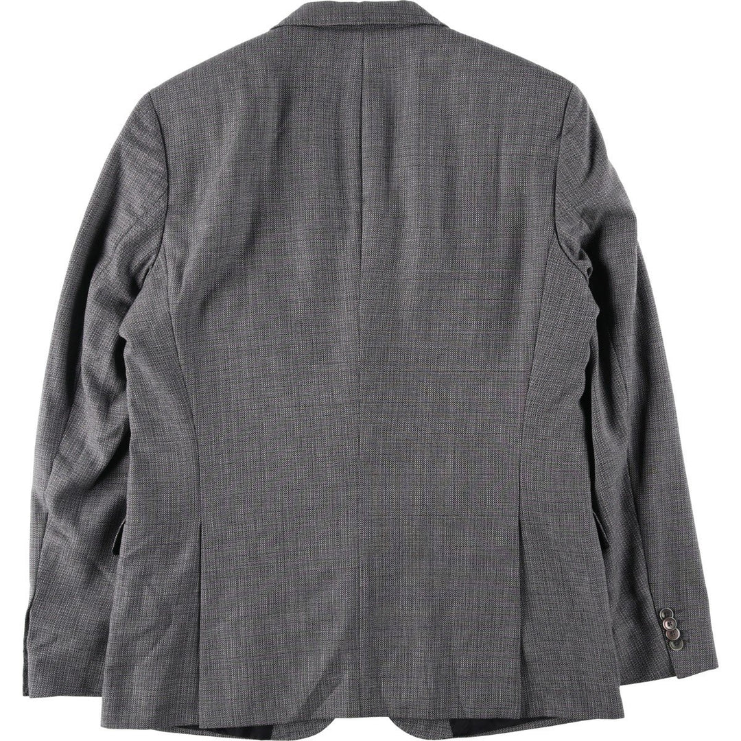 Hugo Boss wool tailored jacket, men's size L wool gray type Vintage Second Hand