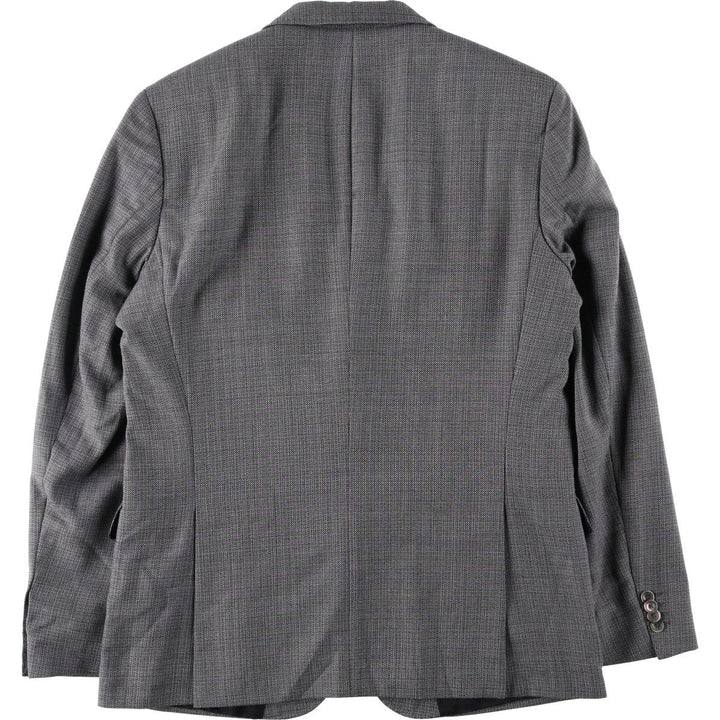 Hugo Boss wool tailored jacket, men's size L wool gray type Vintage Second Hand