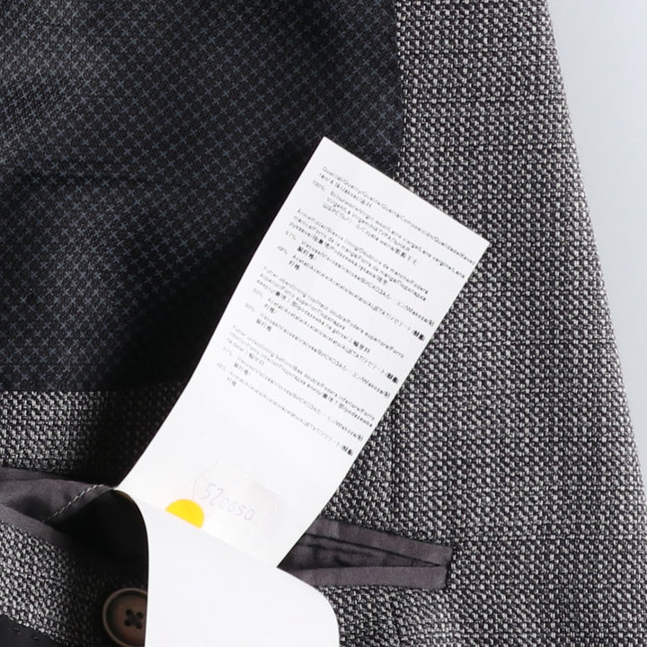 Hugo Boss wool tailored jacket, men's size L wool gray type Vintage Second Hand