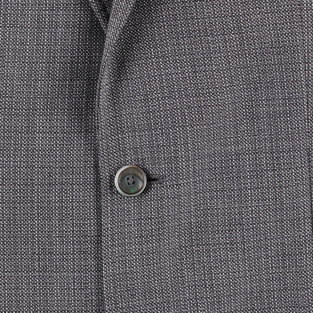 Hugo Boss wool tailored jacket, men's size L wool gray type Vintage Second Hand