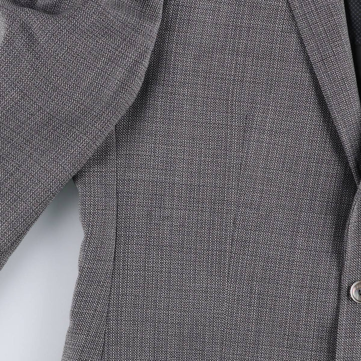 Hugo Boss wool tailored jacket, men's size L wool gray type Vintage Second Hand