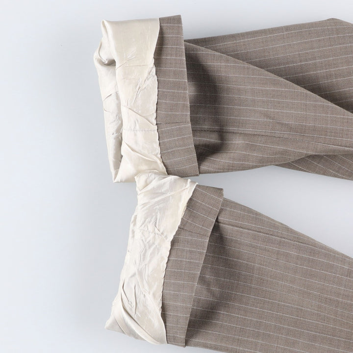 Hugo Boss Stripe Pattern Wool Tailored Jacket, Men's Size XL (approx.) wool Beige type Vintage Second Hand