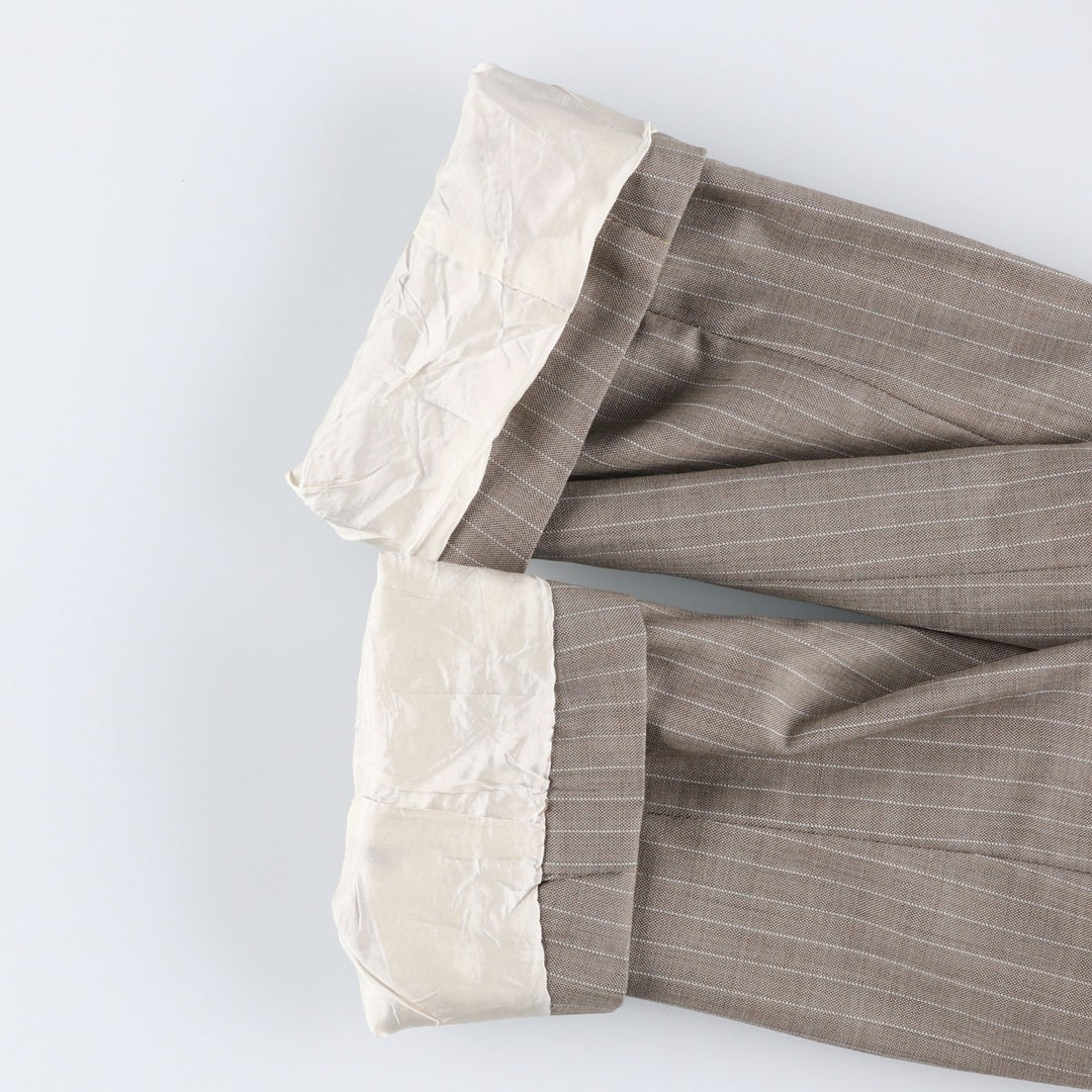 Hugo Boss Stripe Pattern Wool Tailored Jacket, Men's Size XL (approx.) wool Beige type Vintage Second Hand