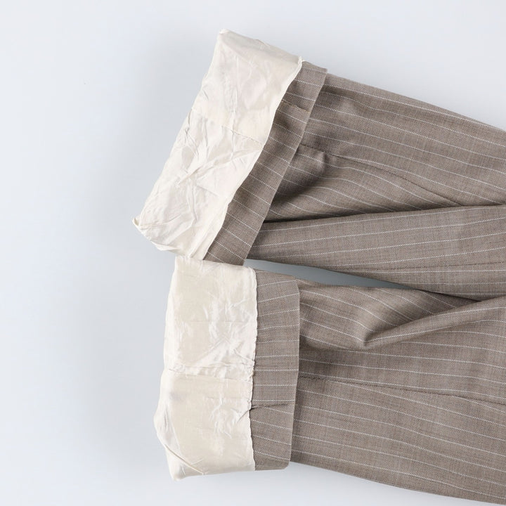 Hugo Boss Stripe Pattern Wool Tailored Jacket, Men's Size XL (approx.) wool Beige type Vintage Second Hand