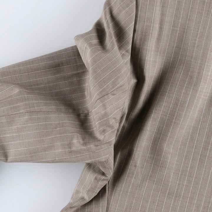 Hugo Boss Stripe Pattern Wool Tailored Jacket, Men's Size XL (approx.) wool Beige type Vintage Second Hand