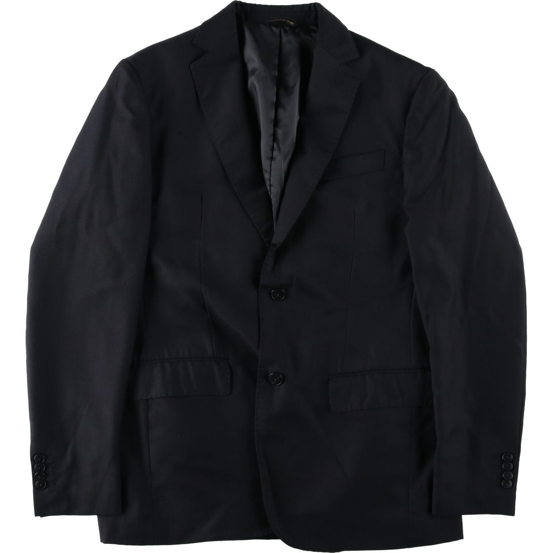 BARBOLINI Wool Tailored Jacket, Made in Italy, Men's Size M (approx.) wool black type Vintage Second Hand