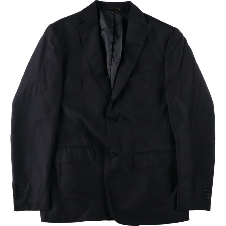 BARBOLINI Wool Tailored Jacket, Made in Italy, Men's Size M (approx.) wool black type Vintage Second Hand