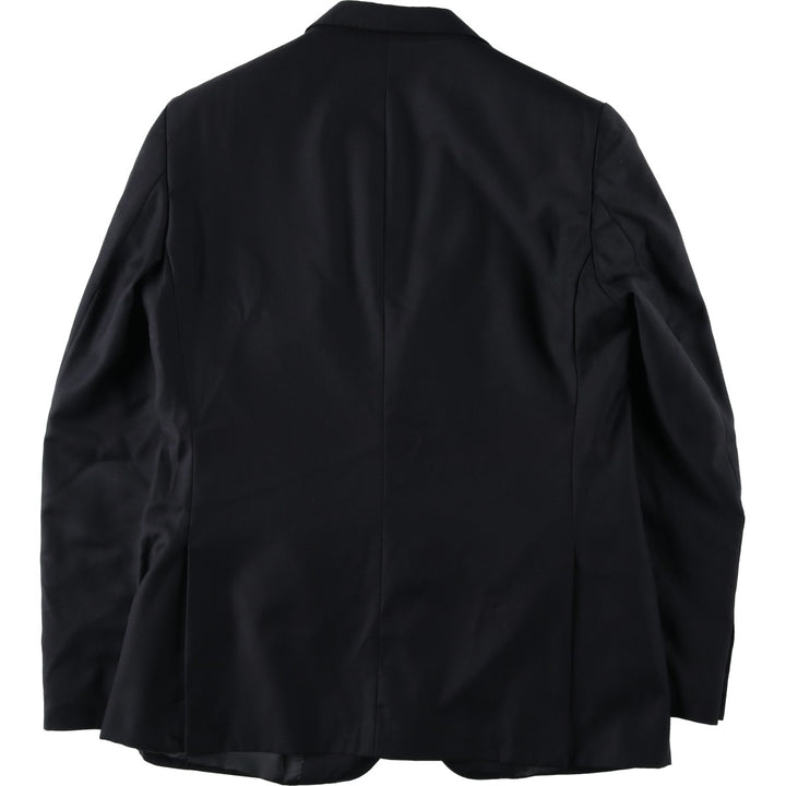 BARBOLINI Wool Tailored Jacket, Made in Italy, Men's Size M (approx.) wool black type Vintage Second Hand
