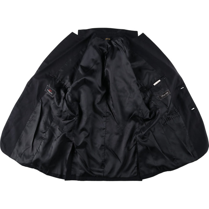 BARBOLINI Wool Tailored Jacket, Made in Italy, Men's Size M (approx.) wool black type Vintage Second Hand
