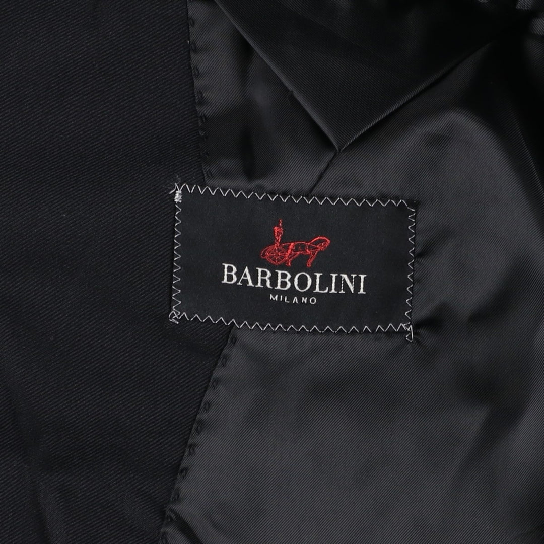 BARBOLINI Wool Tailored Jacket, Made in Italy, Men's Size M (approx.) wool black type Vintage Second Hand