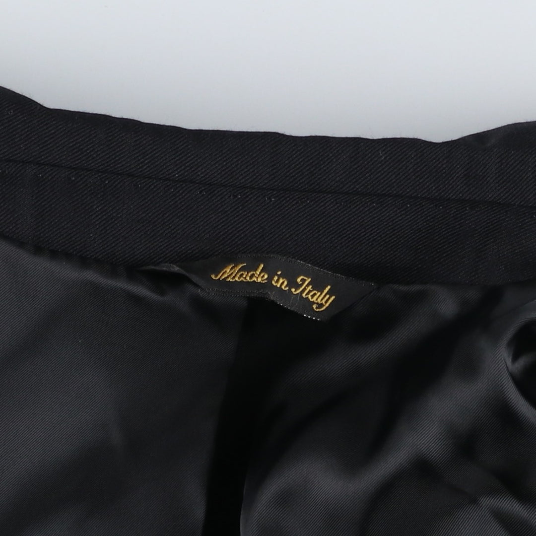 BARBOLINI Wool Tailored Jacket, Made in Italy, Men's Size M (approx.) wool black type Vintage Second Hand