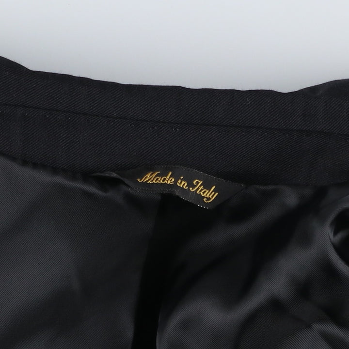 BARBOLINI Wool Tailored Jacket, Made in Italy, Men's Size M (approx.) wool black type Vintage Second Hand