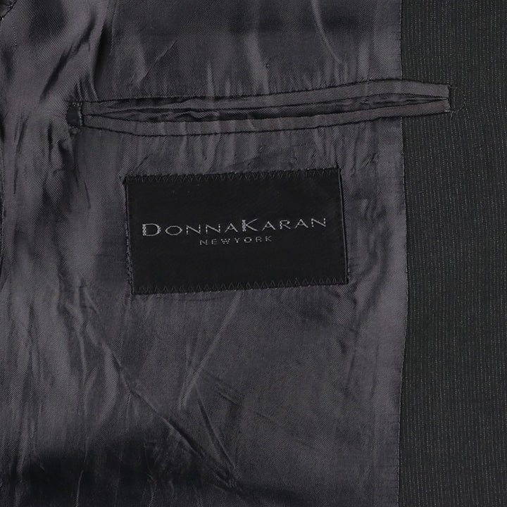 Donna Karan wool tailored jacket, made in Italy, men's size XL. wool gray type Vintage Second Hand