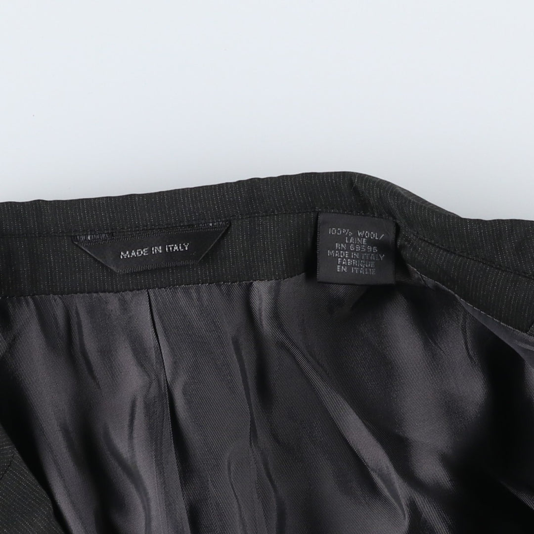 Donna Karan wool tailored jacket, made in Italy, men's size XL. wool gray type Vintage Second Hand