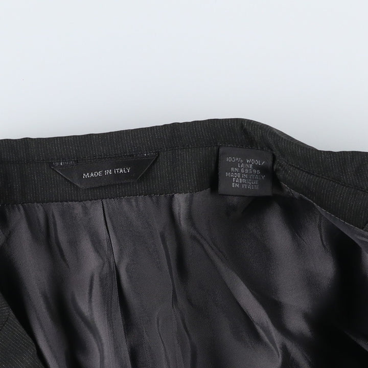 Donna Karan wool tailored jacket, made in Italy, men's size XL. wool gray type Vintage Second Hand