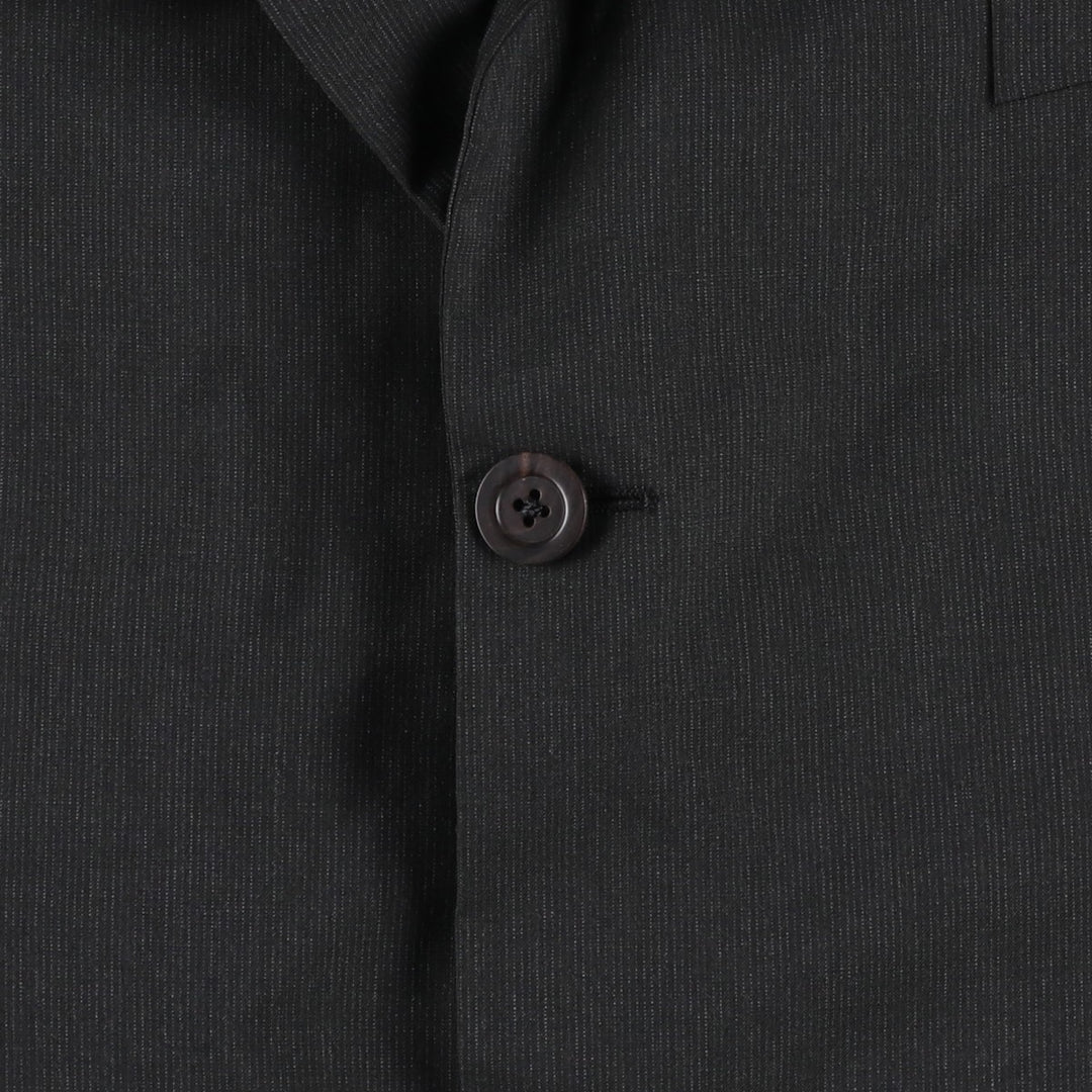 Donna Karan wool tailored jacket, made in Italy, men's size XL. wool gray type Vintage Second Hand