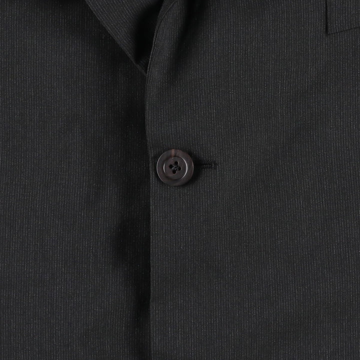 Donna Karan wool tailored jacket, made in Italy, men's size XL. wool gray type Vintage Second Hand
