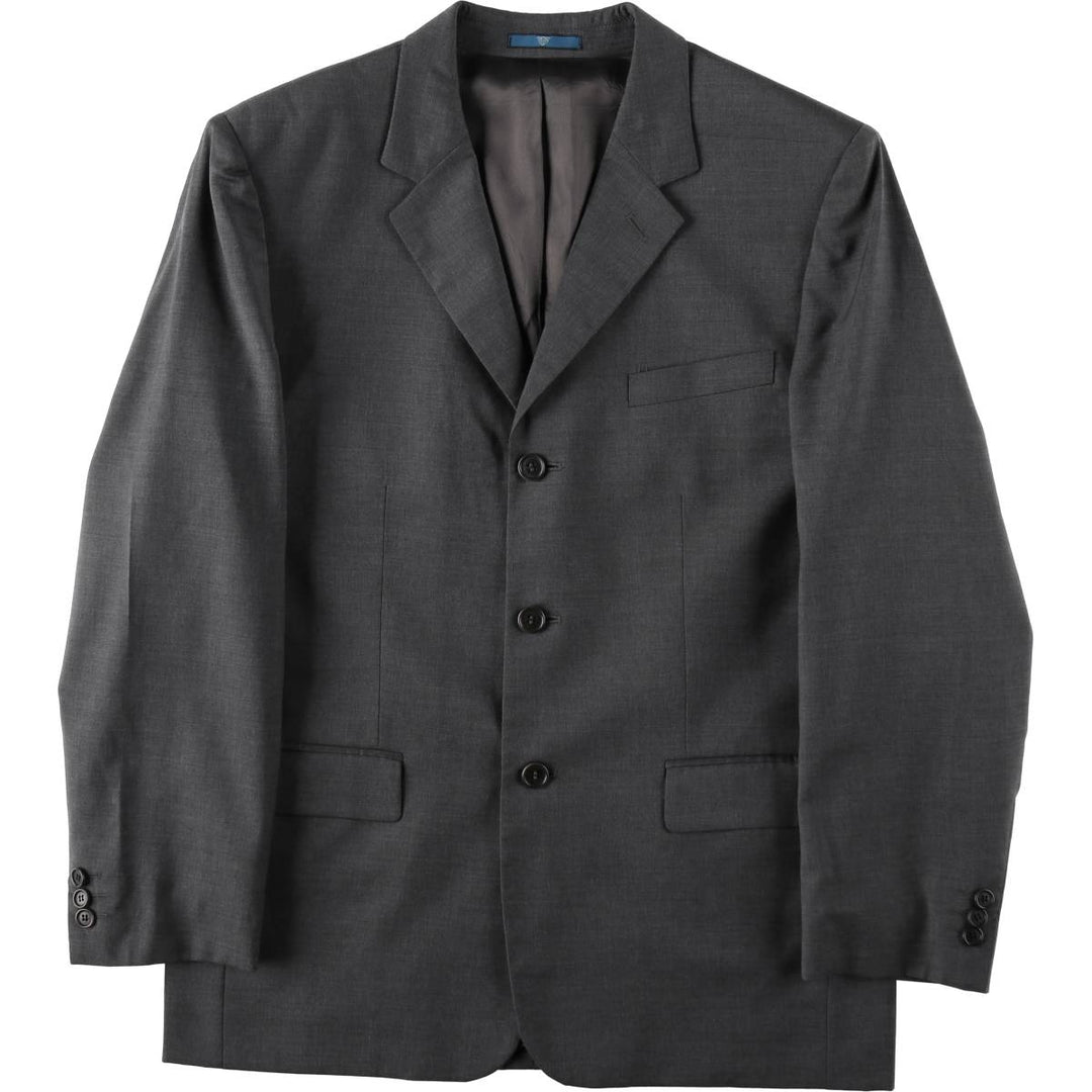 CARAMELO Wool Tailored Jacket, Men's Size M (approx.) Merino wool gray type Vintage Second Hand