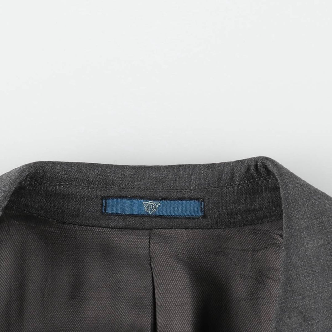 CARAMELO Wool Tailored Jacket, Men's Size M (approx.) Merino wool gray type Vintage Second Hand