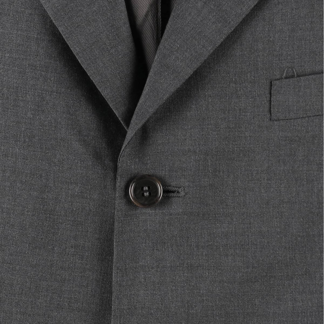 CARAMELO Wool Tailored Jacket, Men's Size M (approx.) Merino wool gray type Vintage Second Hand