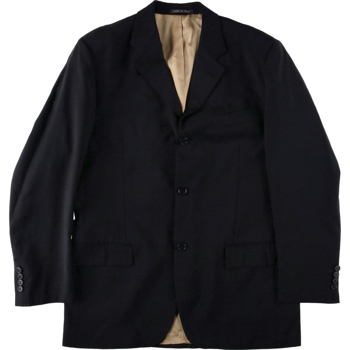 MARLANE Wool Tailored Jacket, Made in Italy, Men's Size M (approx.) wool black type Vintage Second Hand