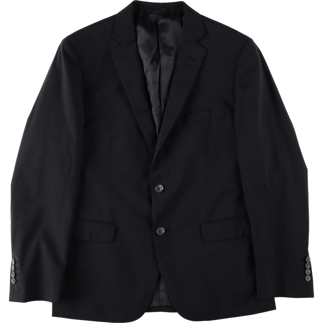 Balmain Slim Fit Wool Tailored Jacket, Men's Size M wool navy blue type Vintage Second Hand