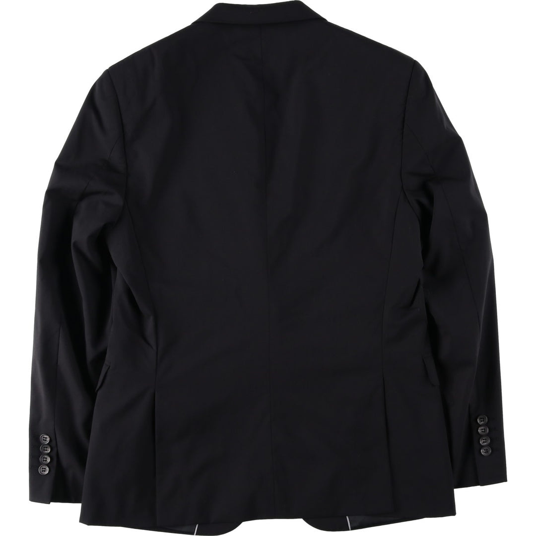 Balmain Slim Fit Wool Tailored Jacket, Men's Size M wool navy blue type Vintage Second Hand