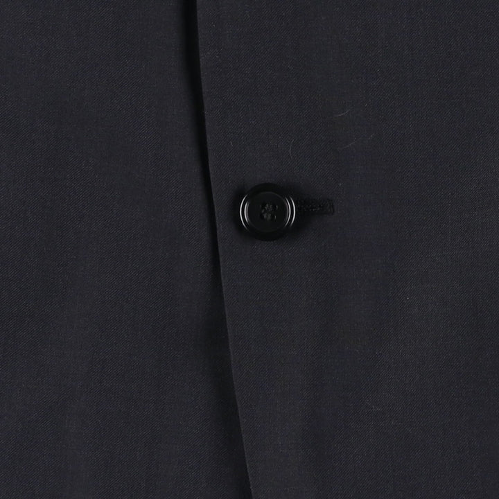 Balmain Slim Fit Wool Tailored Jacket, Men's Size L (approx.) wool navy blue type Vintage Second Hand