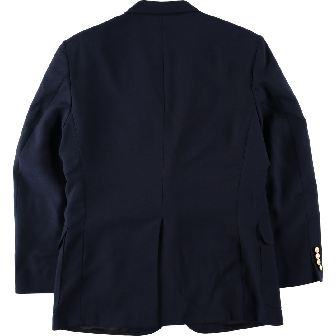 Handwick Clothes Blazer Tailored Jacket, Men's Size L (approx.) unclear navy blue type Vintage Second Hand
