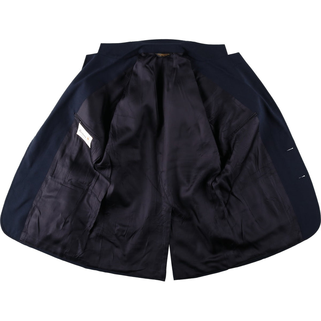 Handwick Clothes Blazer Tailored Jacket, Men's Size L (approx.) unclear navy blue type Vintage Second Hand