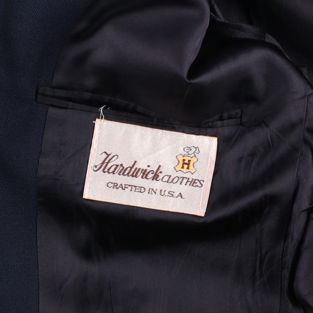 Handwick Clothes Blazer Tailored Jacket, Men's Size L (approx.) unclear navy blue type Vintage Second Hand