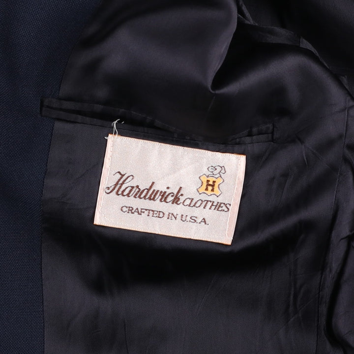 Handwick Clothes Blazer Tailored Jacket, Men's Size L (approx.) unclear navy blue type Vintage Second Hand
