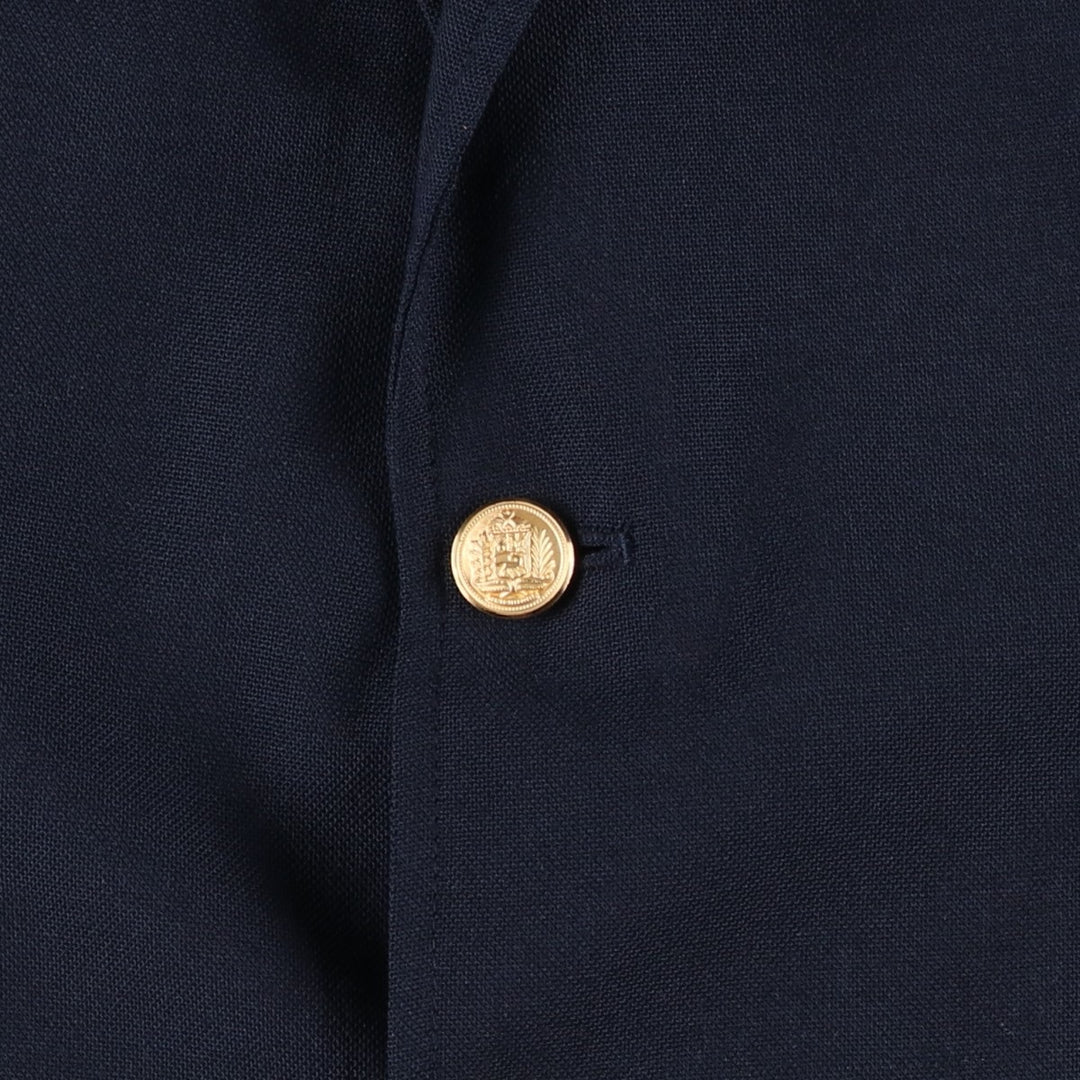 Handwick Clothes Blazer Tailored Jacket, Men's Size L (approx.) unclear navy blue type Vintage Second Hand