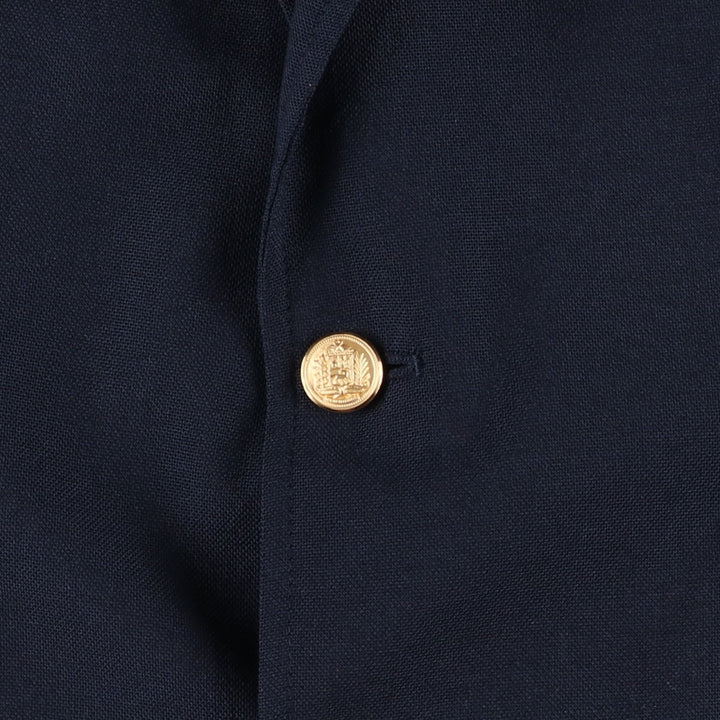 Handwick Clothes Blazer Tailored Jacket, Men's Size L (approx.) unclear navy blue type Vintage Second Hand
