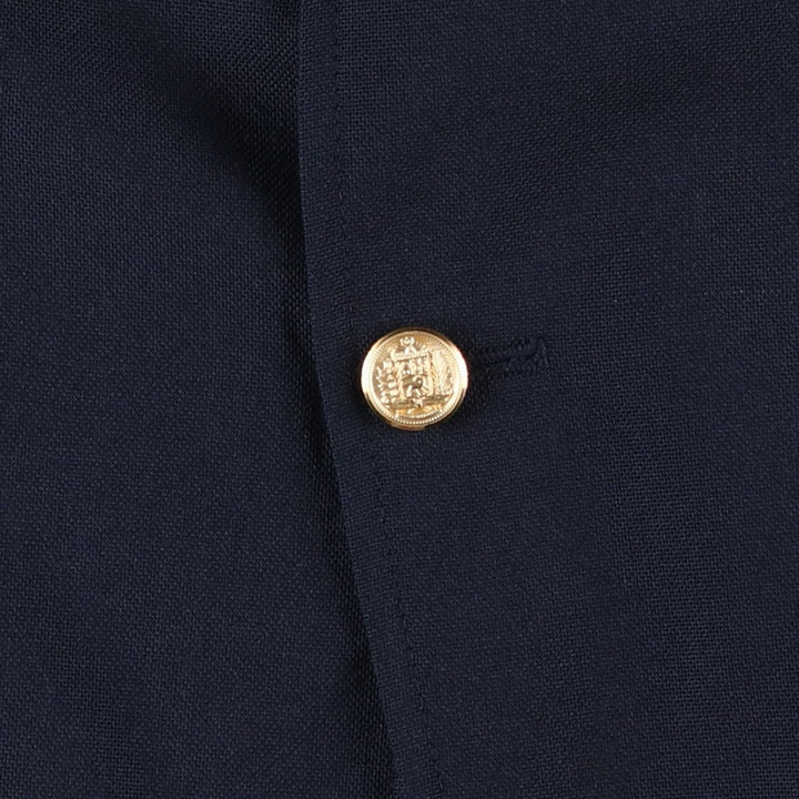 Handwick Clothes Blazer Tailored Jacket, Men's Size L (approx.) unclear navy blue type Vintage Second Hand