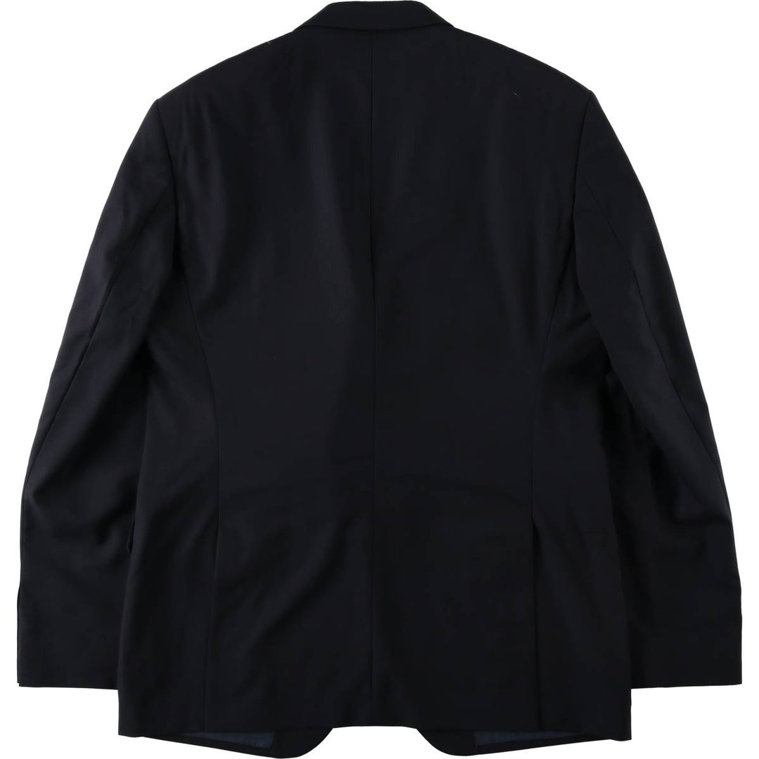 Hugo Boss wool tailored jacket, men's size XL (approx.) wool navy blue type Vintage Second Hand