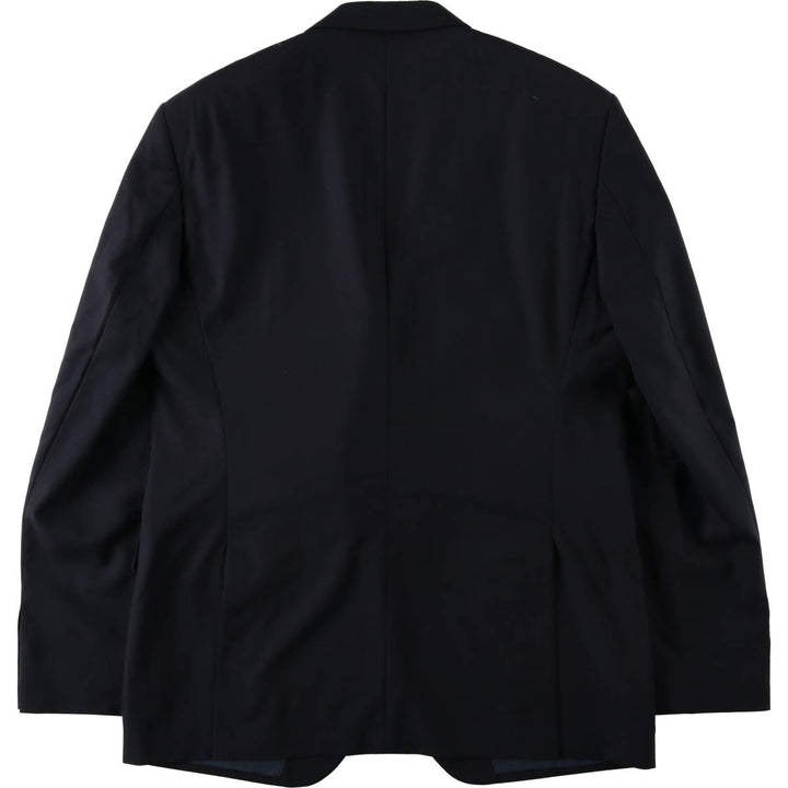 Hugo Boss wool tailored jacket, men's size XL (approx.) wool navy blue type Vintage Second Hand