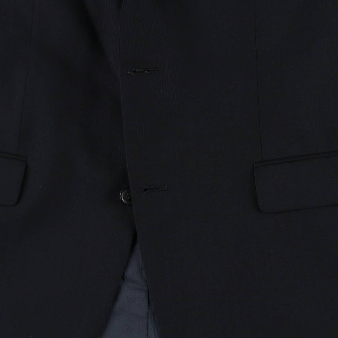 Hugo Boss wool tailored jacket, men's size XL (approx.) wool navy blue type Vintage Second Hand