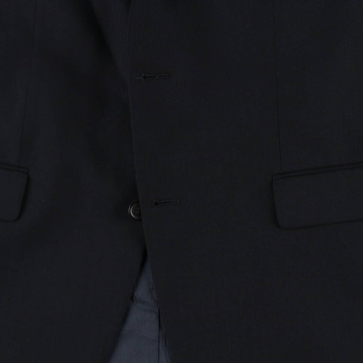 Hugo Boss wool tailored jacket, men's size XL (approx.) wool navy blue type Vintage Second Hand