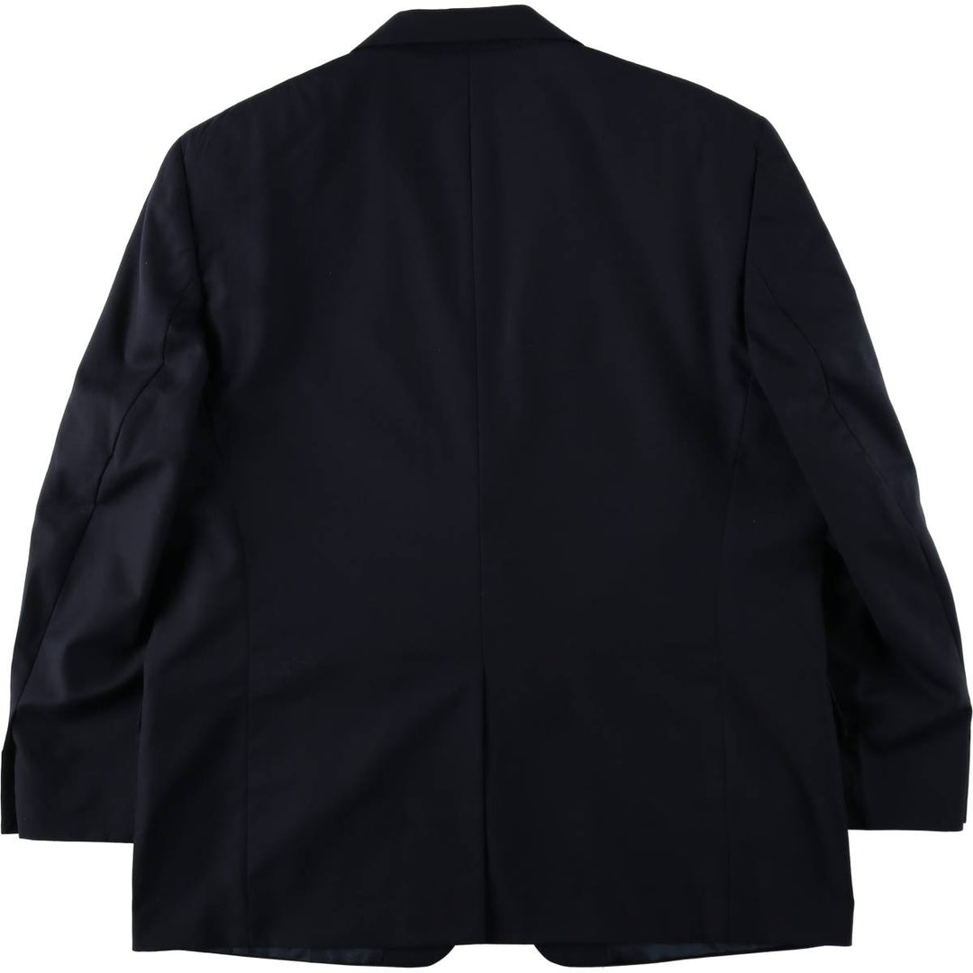 Savile Row Plain Blazer Tailored Jacket, Men's Size XL (approx.) wool navy blue type Vintage Second Hand