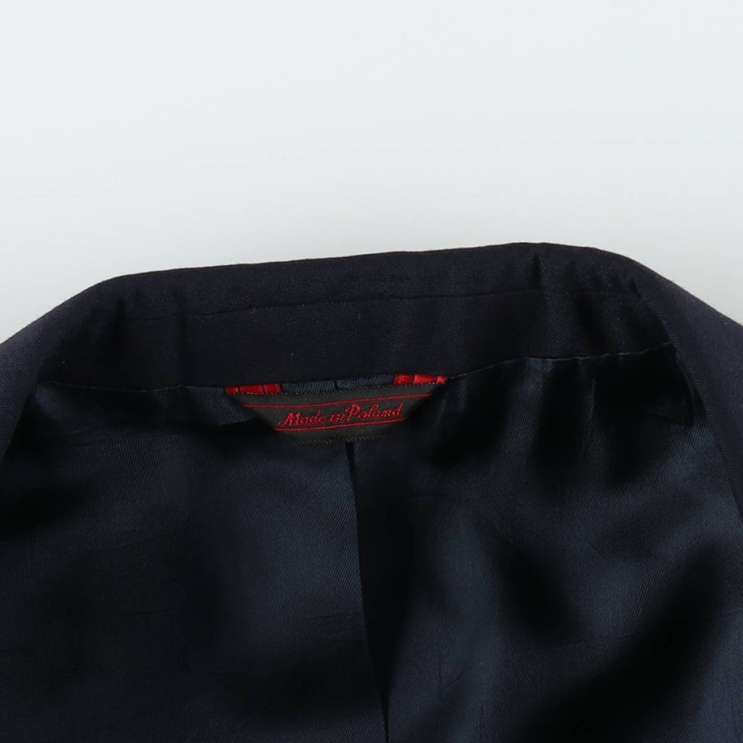 Savile Row Plain Blazer Tailored Jacket, Men's Size XL (approx.) wool navy blue type Vintage Second Hand