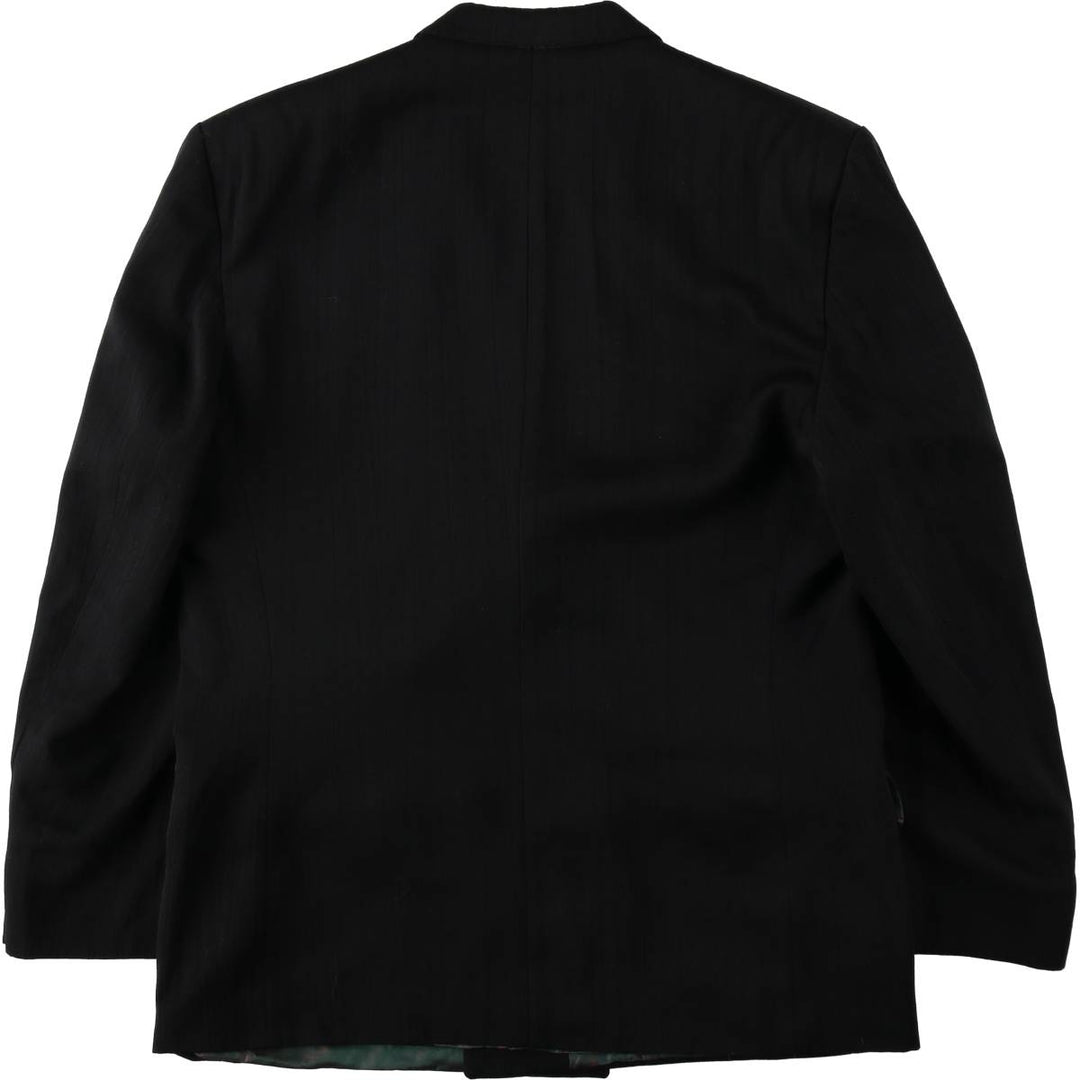 BURTON Peak Lapel Double-Breasted Tailored Jacket, Made in England, Men's Size L (approx.) polyester gray type Vintage Second Hand