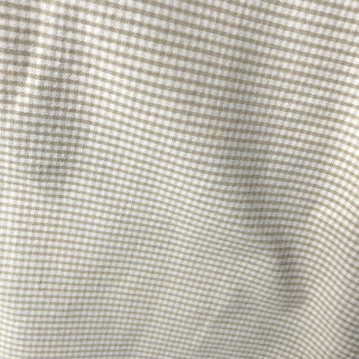 90'S GAP Old Gap Short Sleeve Button Down Check Shirt Men's L Size Vintage cotton white type Vintage Second Hand