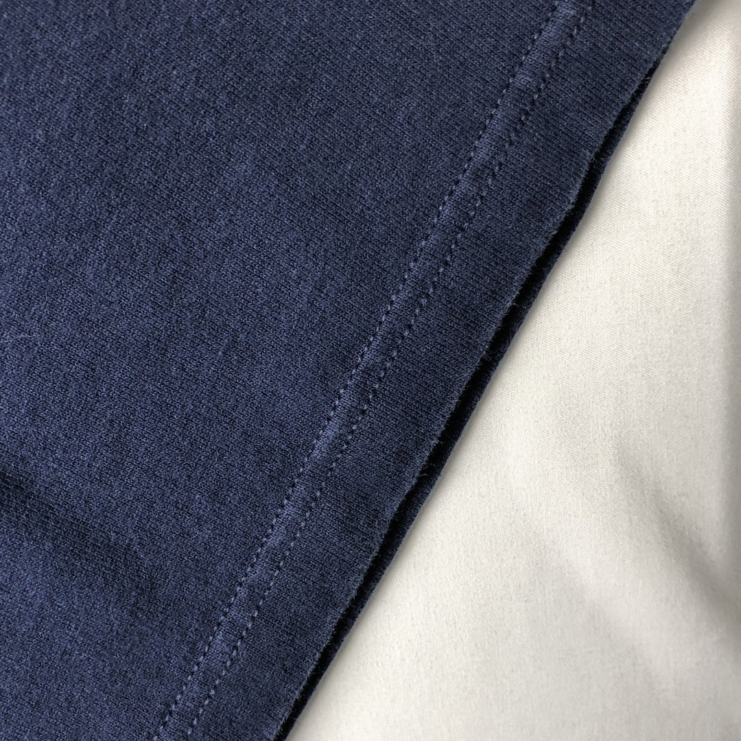 90'S PLUMA Plain T-Shirt, Made in USA, Men's Size L (Equivalent), Vintage cotton navy blue type Vintage Second Hand