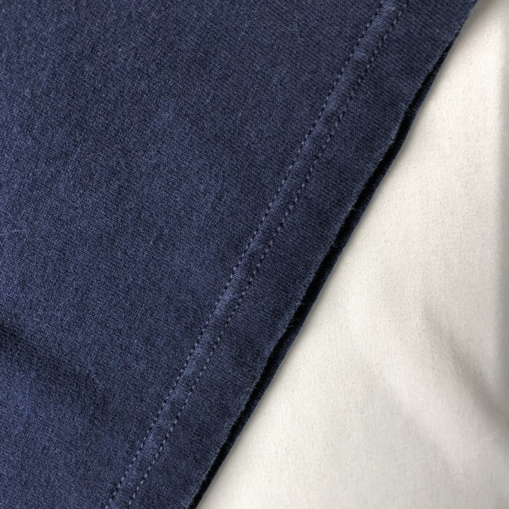 90'S PLUMA Plain T-Shirt, Made in USA, Men's Size L (Equivalent), Vintage cotton navy blue type Vintage Second Hand