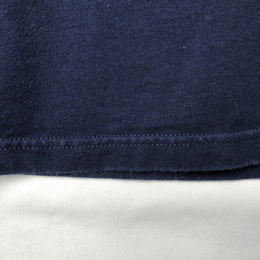 90'S PLUMA Plain T-Shirt, Made in USA, Men's Size L (Equivalent), Vintage cotton navy blue type Vintage Second Hand