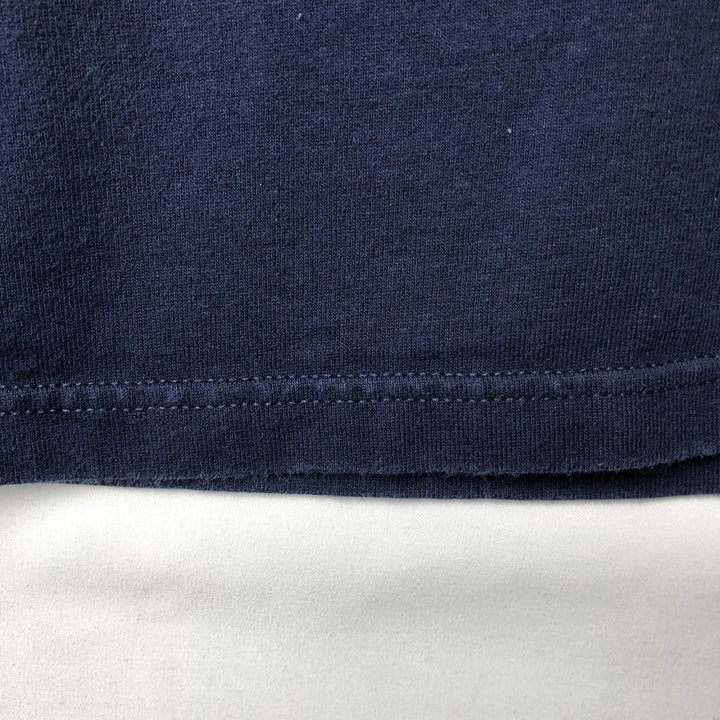 90'S PLUMA Plain T-Shirt, Made in USA, Men's Size L (Equivalent), Vintage cotton navy blue type Vintage Second Hand